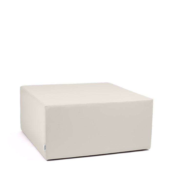 Avalon Pouf Rigido Cubo Similpelle Mamba Trendy Larg. 90 cm, Prof. 90 cm, Alt. 43 cm