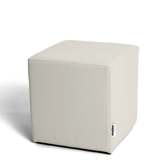 Avalon Pouf Rigido Cubo Similpelle Mamba Trendy Larg. 35 cm, Prof. 35 cm, Alt. 35 cm