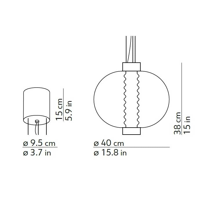 Bolha - Lampadario, Sospensione - Kundalini