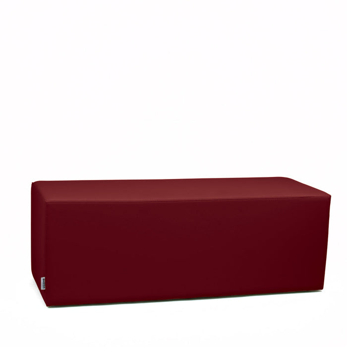 Avalon Pouf Rigido Rettangolo Similpelle Mamba Trendy Larg. 120 cm, Prof. 45 cm, Alt. 43 cm