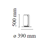 Noctambule Floor Low Cylinder Small Base - Lampada da terra - Flos