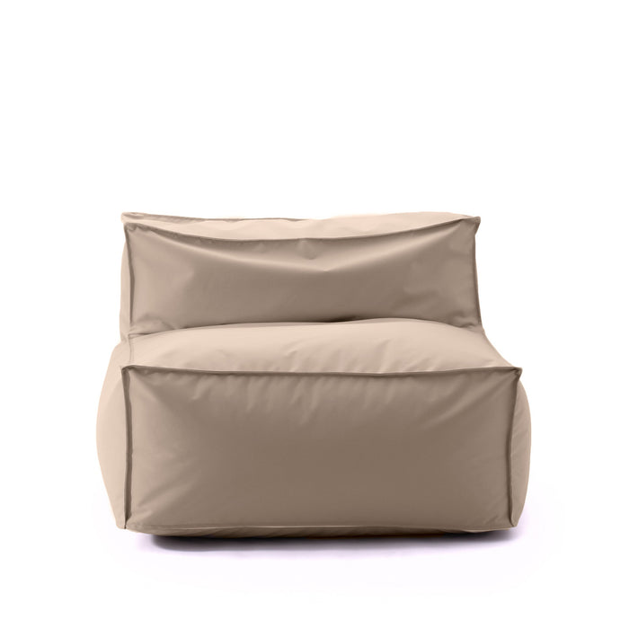 Pouf poltrona 1 posto Deluz per esterno in tessuto poliestere Samba dim: 98x98x65 cm