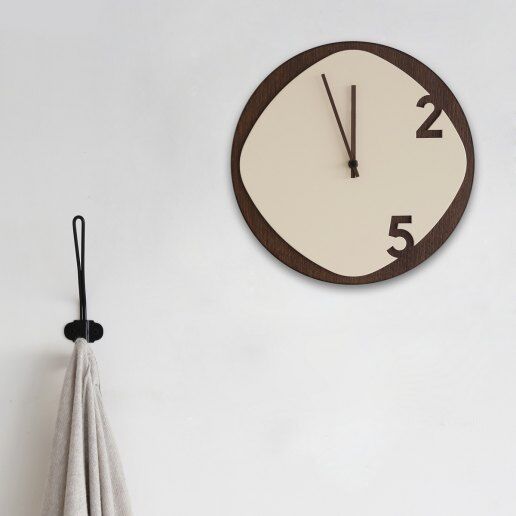 Clock25 - Dark Wood - Orologi da parete - Sabrina Fossi Design