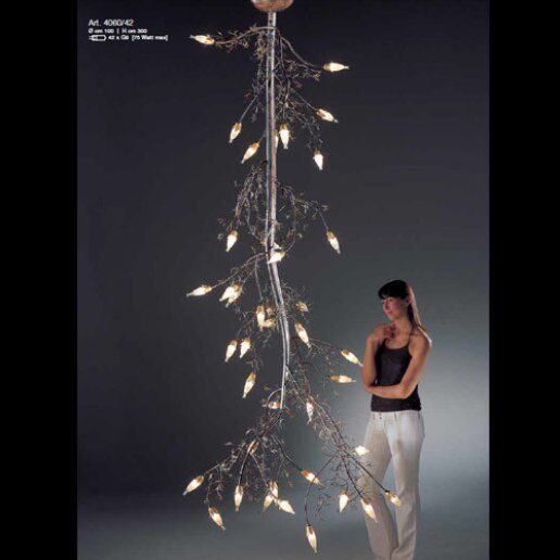 Erica 4060/42 (ruggine argento) - Lampadario moderno - PATRIZIA VOLPATO