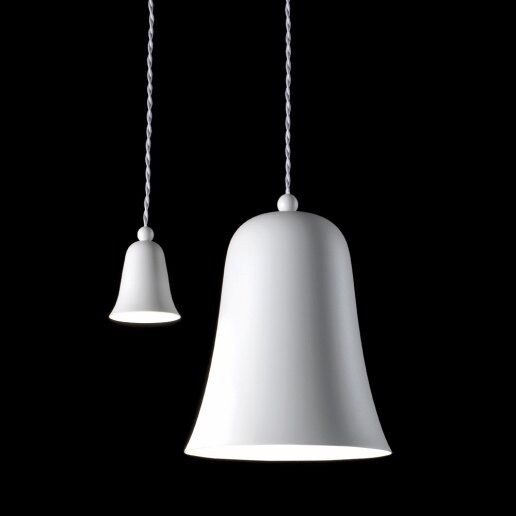 Cloche Grande esterno bianco opaco/ interno bianco opaco (DRPAR) - Lampadario, sospensione - NOIDESIGN