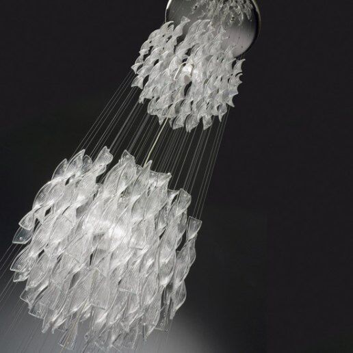AURA 60/2 cristallo acciaio - Lampadari e sospensioni - AXO LIGHT