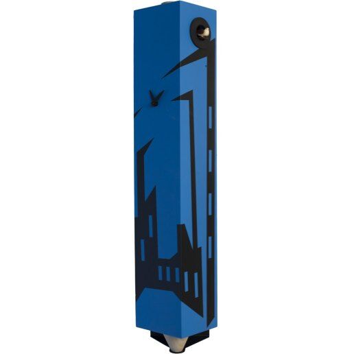 Metropolis azzurro - Orologio da parete con pendolo e cucù - PIRONDINI