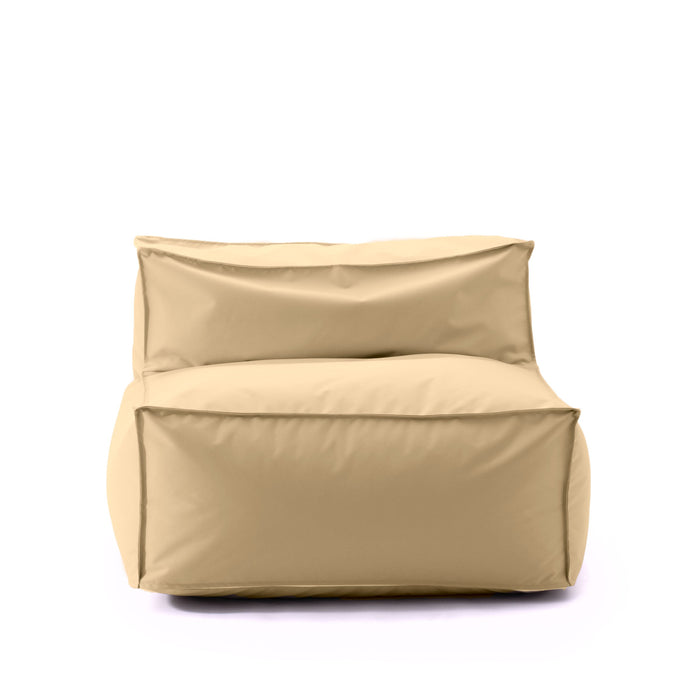 Pouf poltrona 1 posto Deluz per esterno in tessuto poliestere Samba dim: 98x98x65 cm