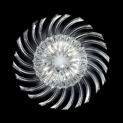 Rondo 0522/pl60 trasparente (cromo) - Plafoniera moderna - PATRIZIA VOLPATO