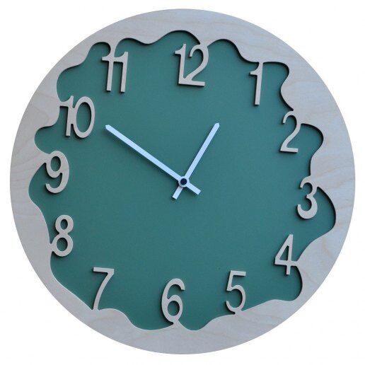 Ombre aqua verde - Orologio da parete - PIRONDINI