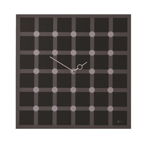 Optical N2 nero/grigio - Orologio da parete - PIRONDINI