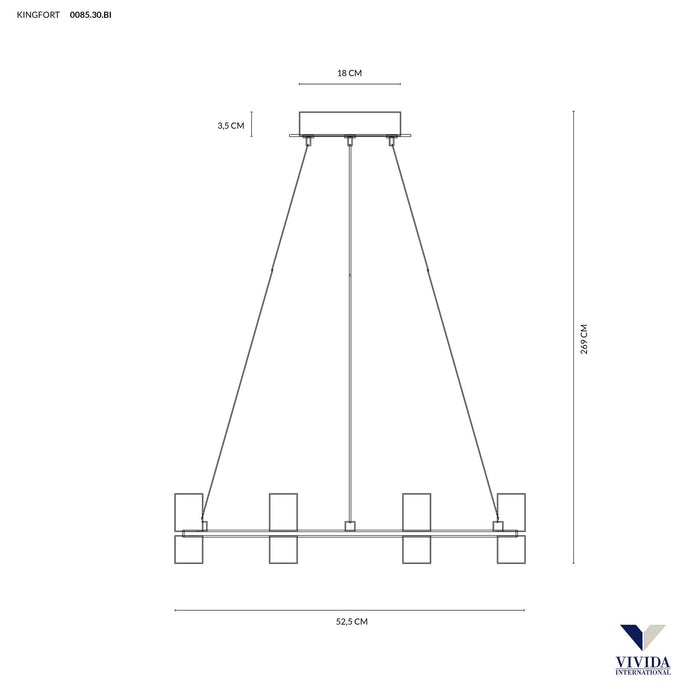 Kingfort - lampada a sospensione - VIVIDA INTERNATIONAL