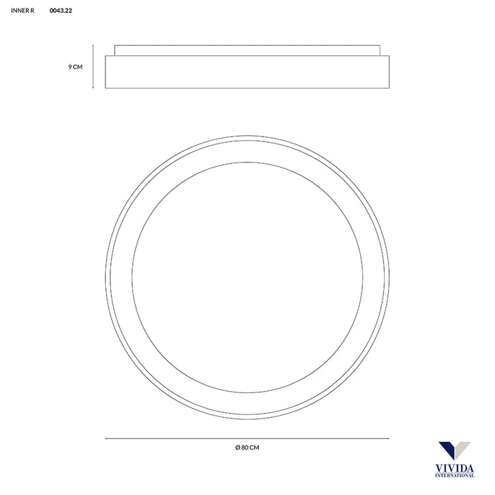 Inner R - lampada da soffitto - VIVIDA INTERNATIONAL