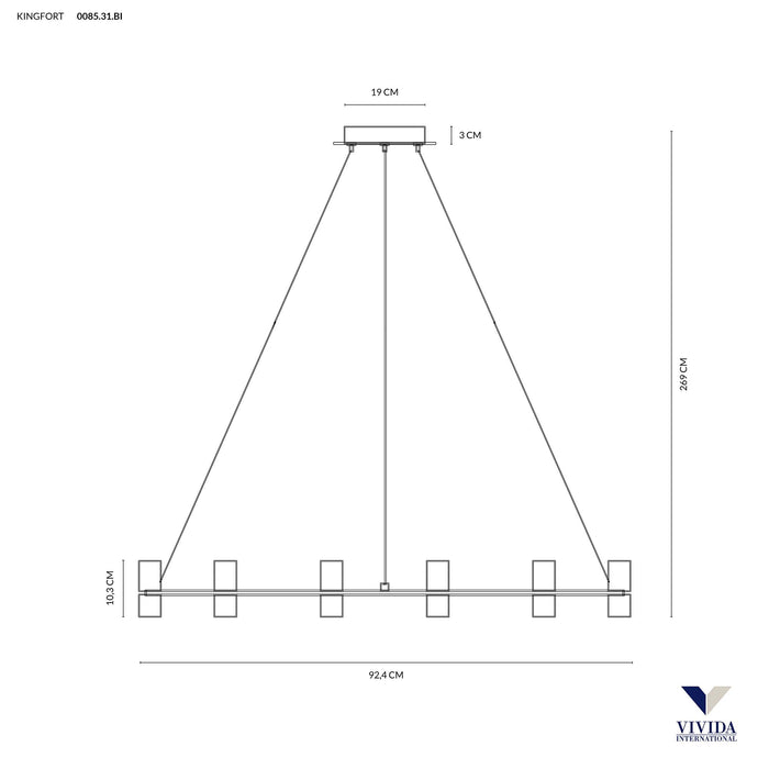 Kingfort - lampada a sospensione - VIVIDA INTERNATIONAL