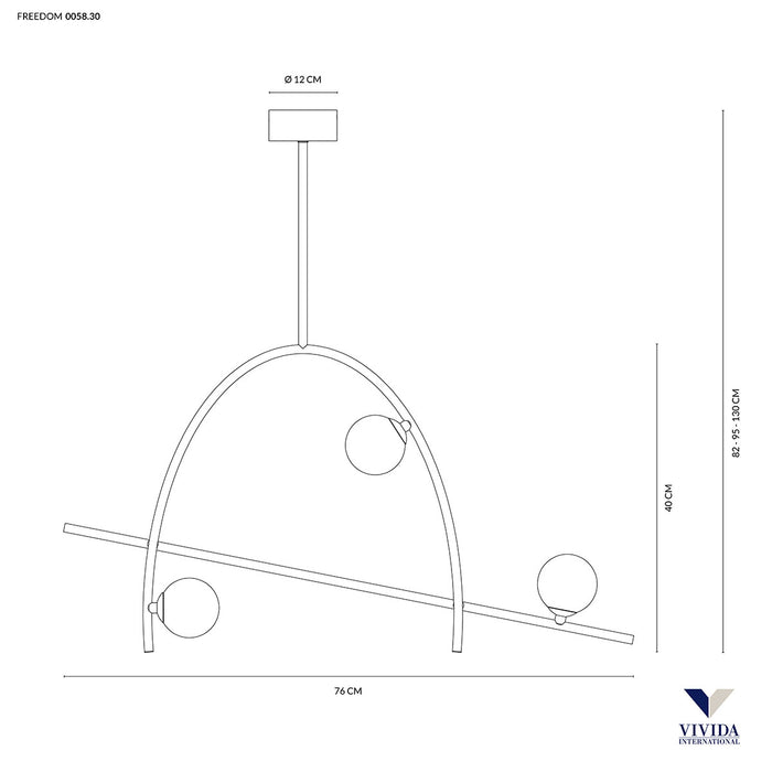 Freedom - lampada a sospensione - VIVIDA INTERNATIONAL