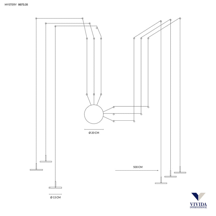 Mystery - lampada a sospensione - VIVIDA INTERNATIONAL