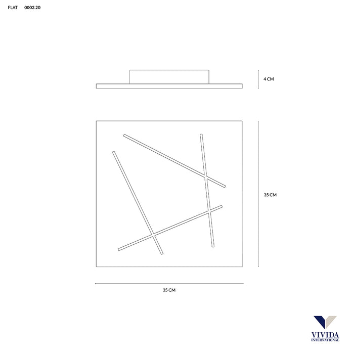 Flat - lampada da soffitto - VIVIDA INTERNATIONAL