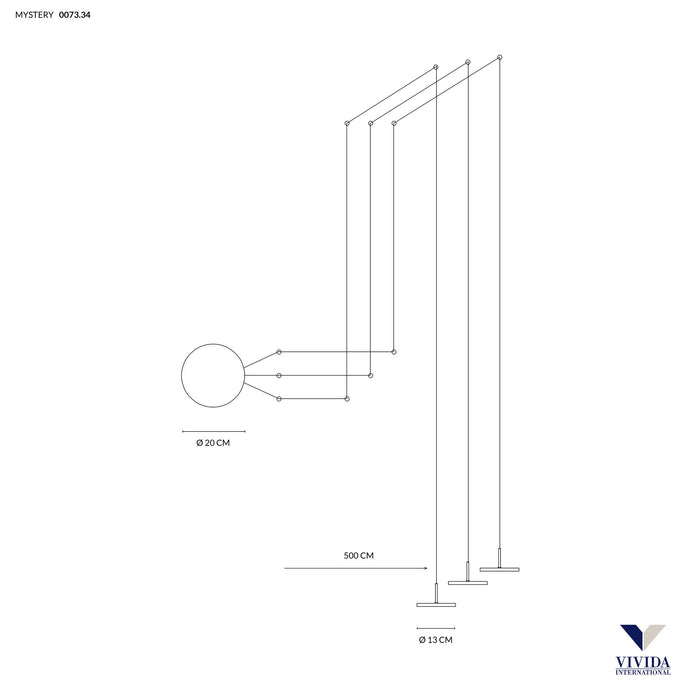 Mystery - lampada a sospensione - VIVIDA INTERNATIONAL