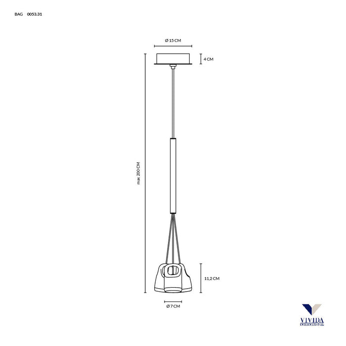 Bag - lampada a sospensione - VIVIDA INTERNATIONAL