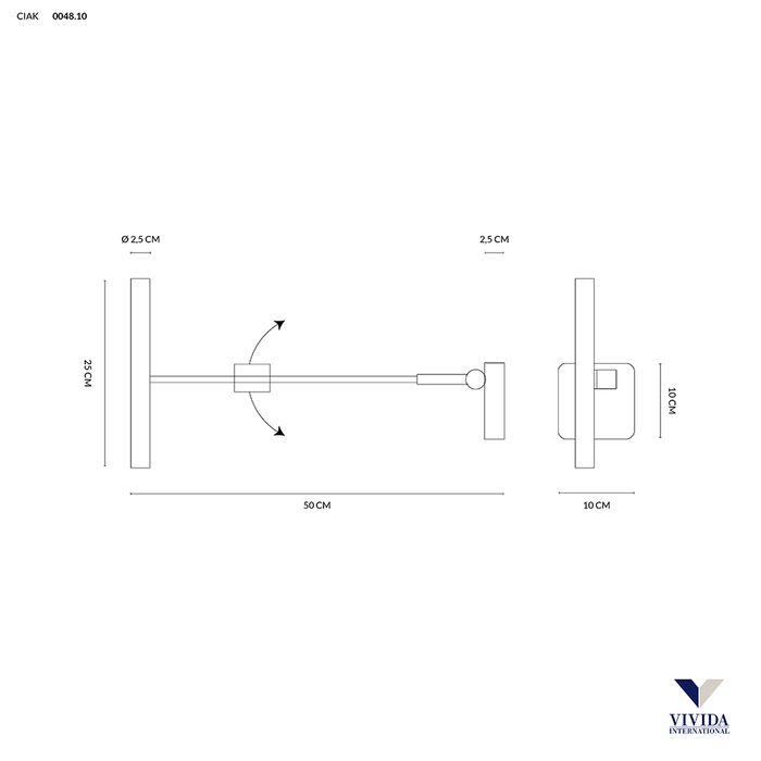Ciak - lampada da parete - VIVIDA INTERNATIONAL