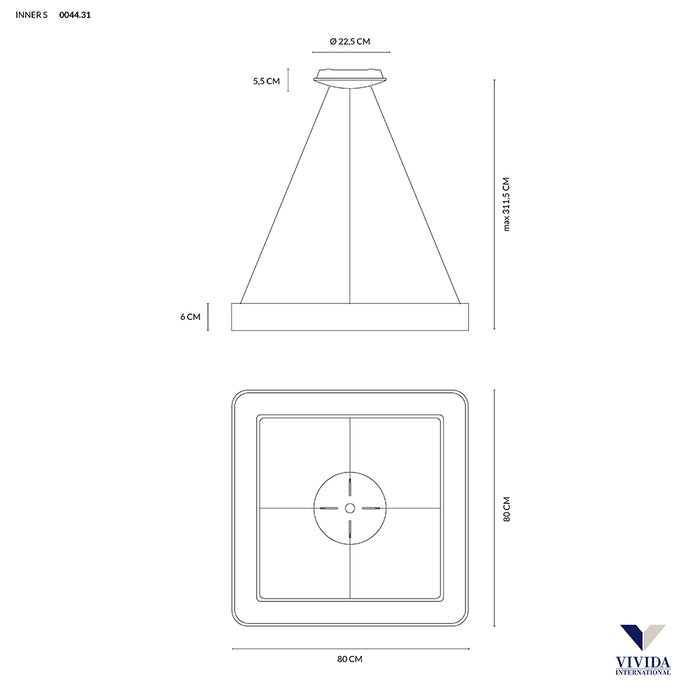 Inner S - lampada a sospensione - VIVIDA INTERNATIONAL