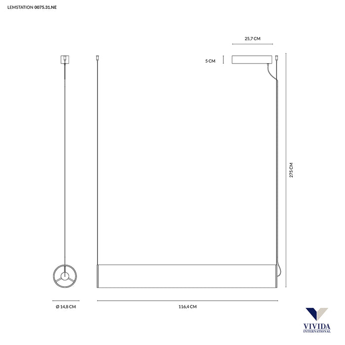 Lemstation - lampada a sospensione - VIVIDA INTERNATIONAL