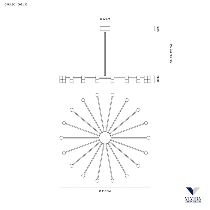 Galileo - lampada a sospensione - VIVIDA INTERNATIONAL