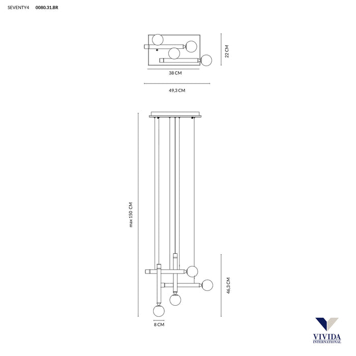 Seventy - lampada a sospensione - VIVIDA INTERNATIONAL