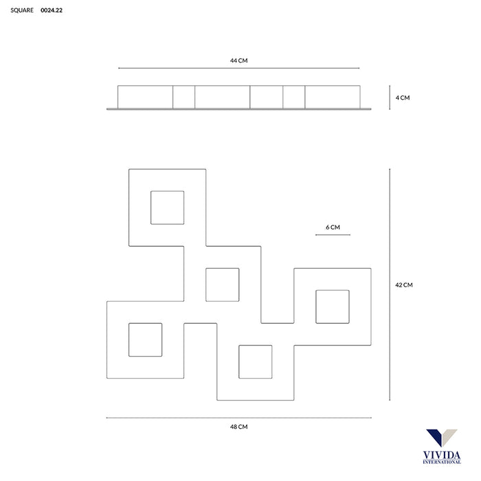 Square - Lampada da soffitto - VIVIDA INTERNATIONAL