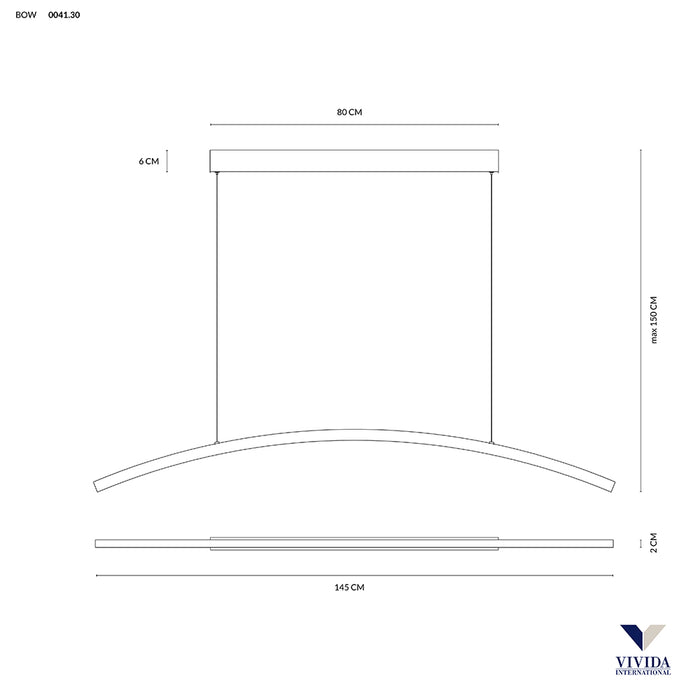 Bow - lampada a sospensione - VIVIDA INTERNATIONAL