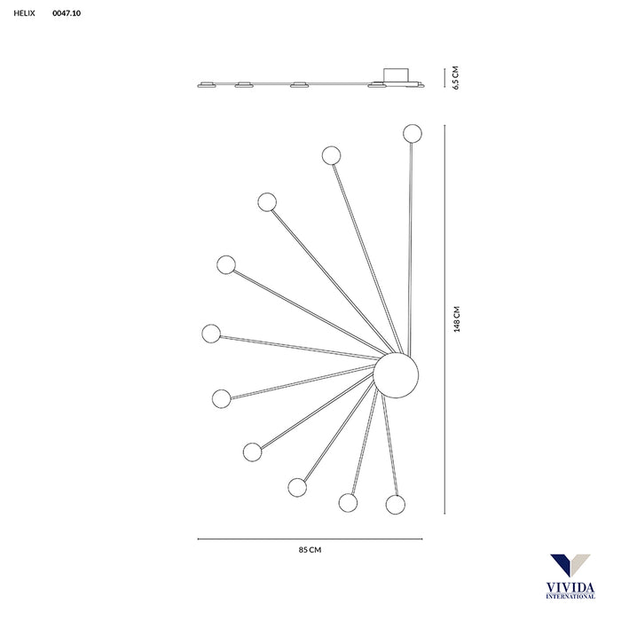 Helix - lampada da soffitto - VIVIDA INTERNATIONAL