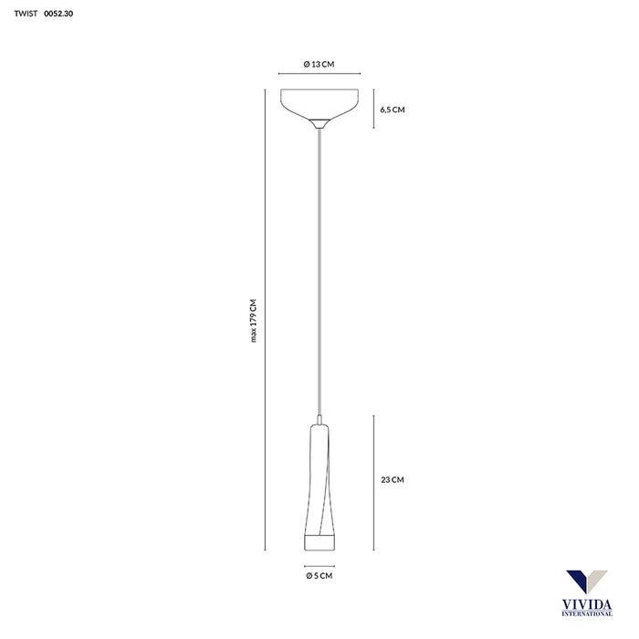 Twist - lampada a sospensione - VIVIDA INTERNATIONAL