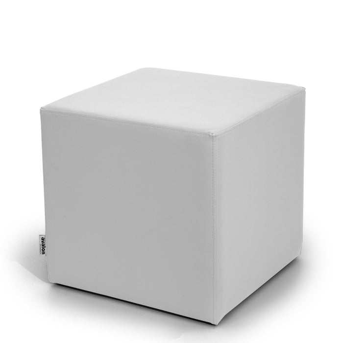 Avalon Pouf Rigido Cubo Similpelle Mamba Trendy Larg. 45 cm, Prof. 45 cm, Alt. 43 cm