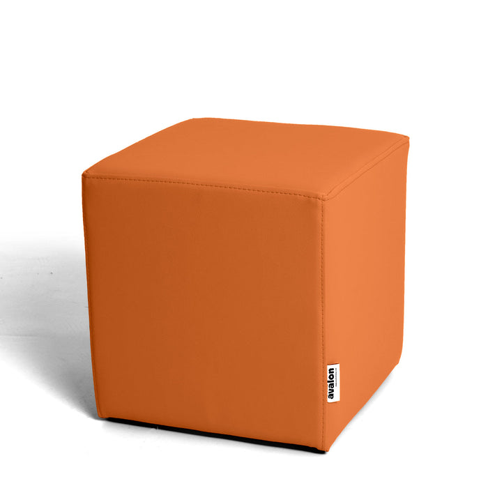 Avalon Pouf Rigido Cubo Similpelle Mamba Trendy Larg. 35 cm, Prof. 35 cm, Alt. 35 cm