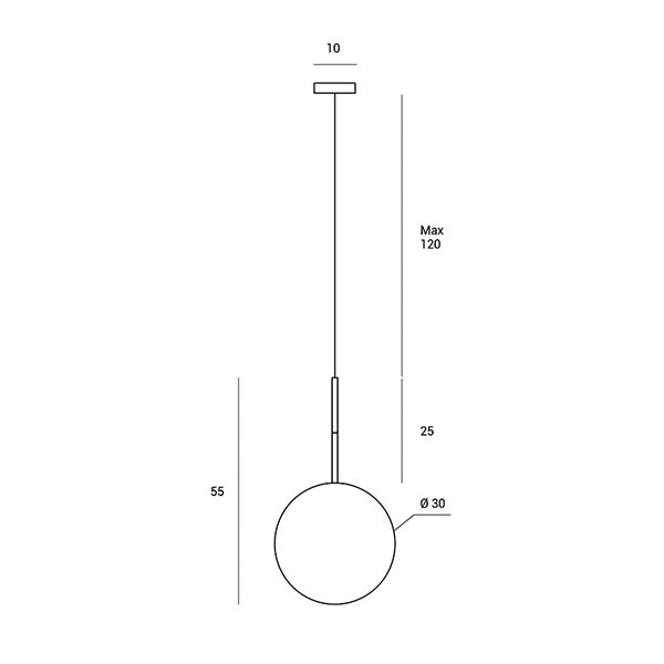 Jugen - Sospensione a 1 luce - MILOOX