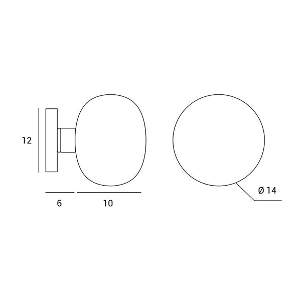 Mose - Lampada da parete/soffitto - MILOOX