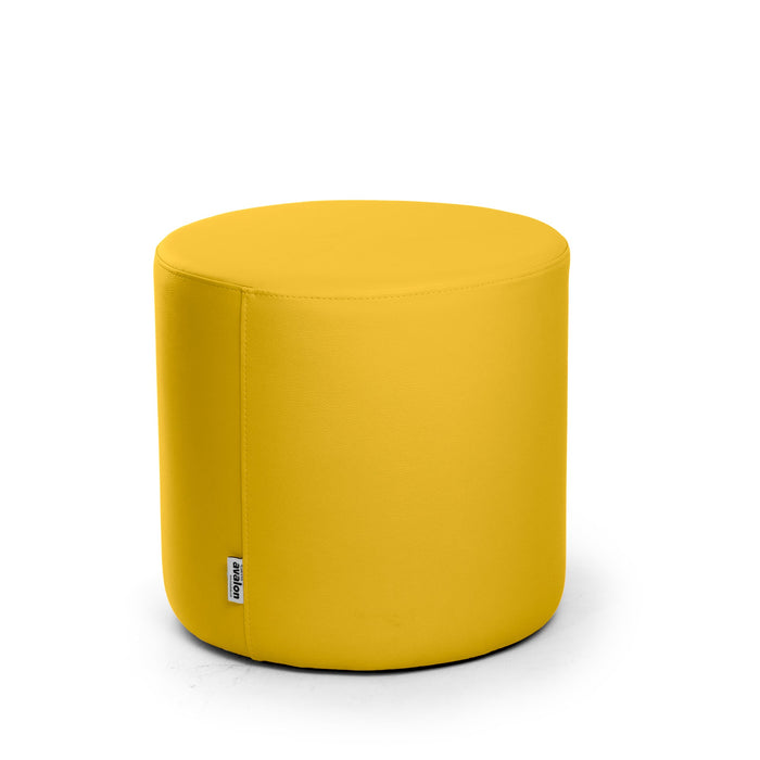 Avalon Tavolino Pouf Rigido Cilindro Similpelle Mamba Trendy Diam. 45 cm, Alt. 43 cm