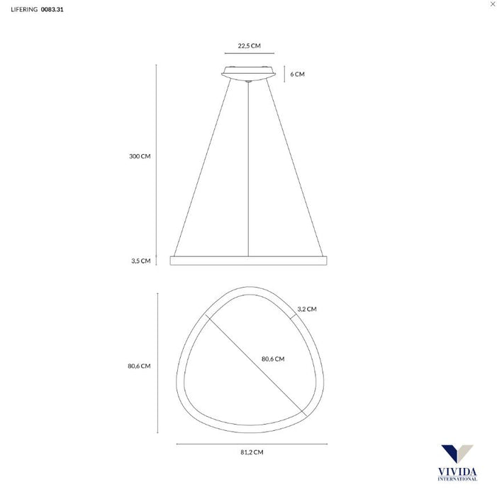 Lifering - lampada a sospensione - VIVIDA INTERNATIONAL