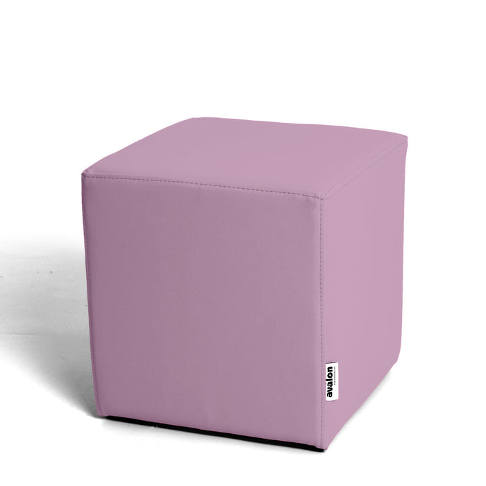 Avalon Pouf Rigido Cubo Similpelle Mamba Trendy Larg. 35 cm, Prof. 35 cm, Alt. 35 cm