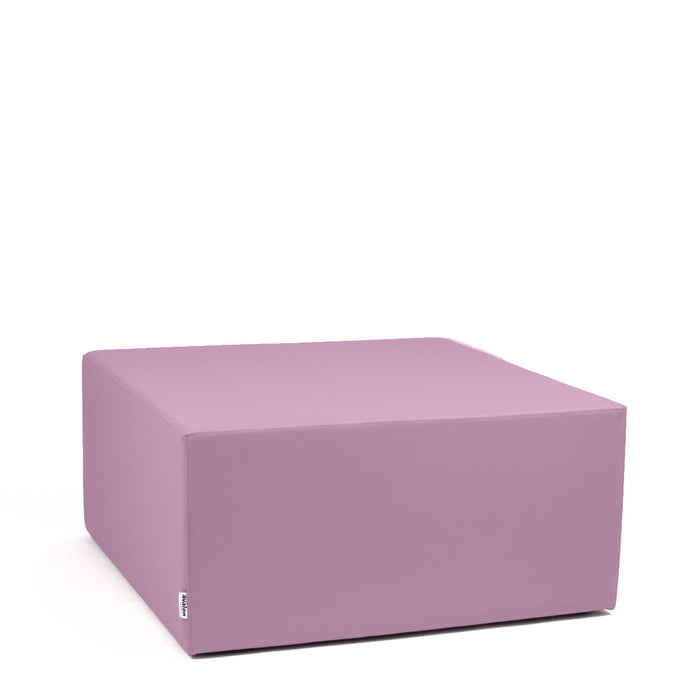 Avalon Pouf Rigido Cubo Similpelle Mamba Trendy Larg. 90 cm, Prof. 90 cm, Alt. 43 cm