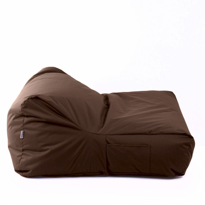 Pouf poltrona matrimoniale doppia XL Gaia in tessuto Samba per esterno e per interno Dim: 125x120 cm