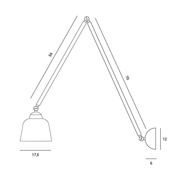 Neo retro 124 - Lampada a parete/soffitto - MILOOX