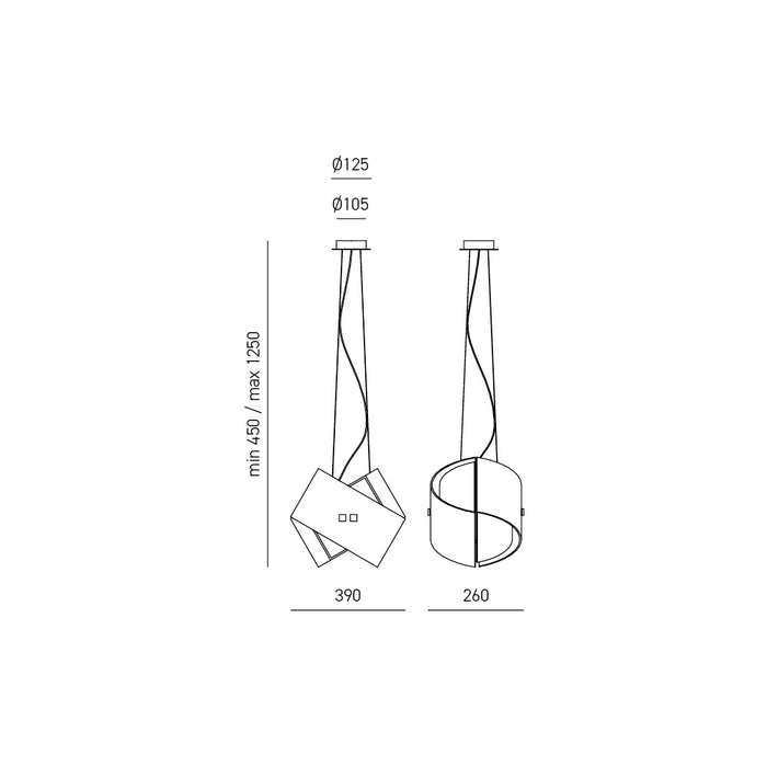 Penelope - Lampadario medio a sospensione -  GEA LUCE