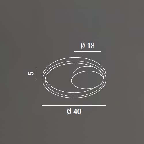 Eclipse - Lampada da soffitto - Perenz