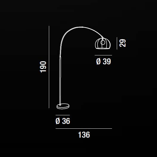 Penelope - Lampada da Terra - Perenz