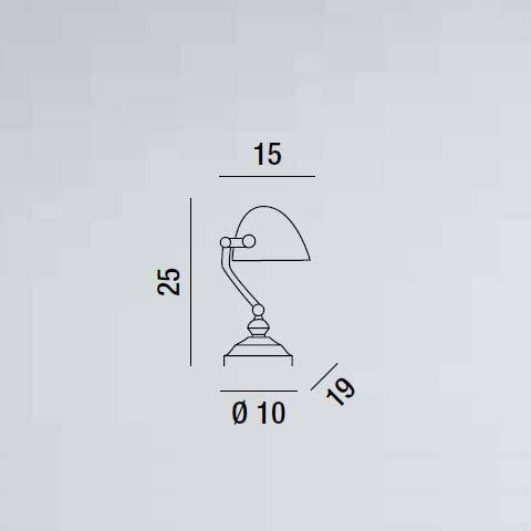 Ministero - Lampada da Tavolo - Perenz
