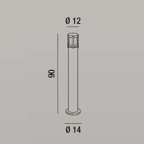 Oscar - Palo da Terra per Esterno - Perenz