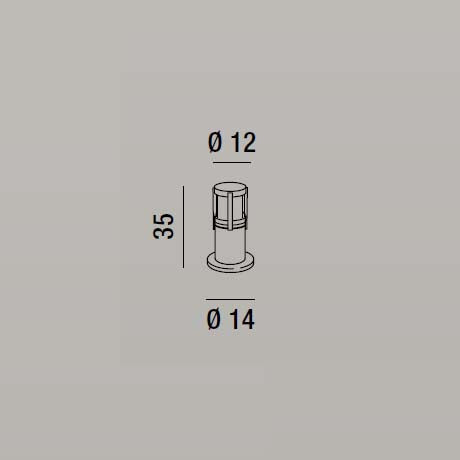 Oscar - Palo da Terra per Esterno - Perenz