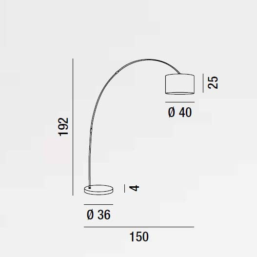 Callisto - Lampada da Terra - Perenz