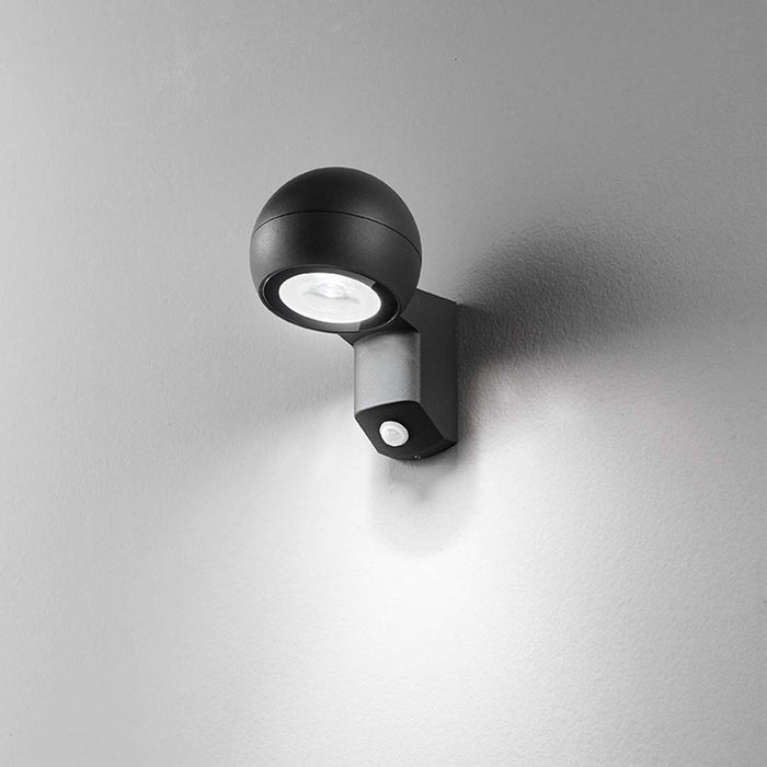 Helmet (con sensore) - Lampada Da Parete per Esterno - Perenz